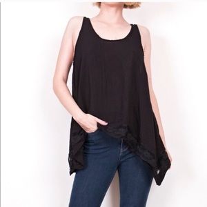 Free People Intimately Black Swing Tank, XS